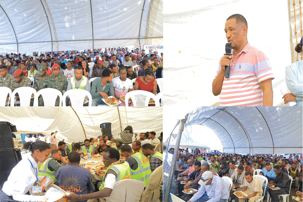 የፌዴራል ቤቶች ኮርፖሬሽን በኢትየጵያ አየር መንገድ ባለቤትነት ግንባታው እተከናወነ ባለው ፕሮጀክት፤ በዓሉን ምክንያት በማድረግ ለሠራተኞች እና ለአካባቢው ማሕበረሰብ የምሳ ግብዣ መርሀ ግብር አካሄደ